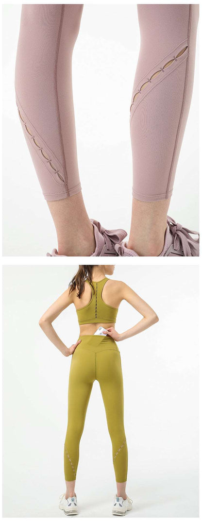 Seamless Leggings for Women Countour Yoga Pants High Waist Tummy Control Running Workout Tights-nbharbor