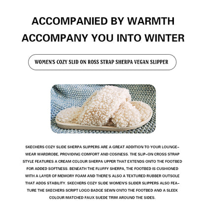 Women's Cozy slide sherpa slipper-nbharbor