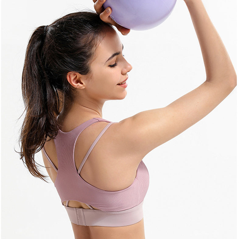 Sports Bra Seamless Padded Sports Bras for Women Yoga Bra Workout Removable Cups-nbharbor