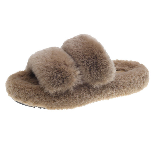 Women's Winter Indoor Fluffy Slippers Home Flip Flop from Factory-nbharbor