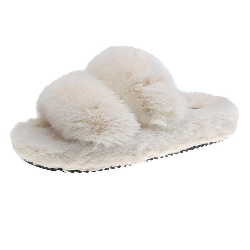 Women's Winter Indoor Fluffy Slippers Home Flip Flop from Factory-nbharbor